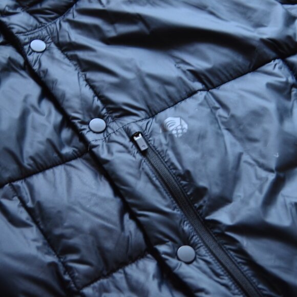 Mountain Hardwear Jacket Mens Large Goose Down Puffer Jacket Black - Picture 8 of 14